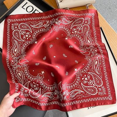 Bufanda 100% Seda Real para Mujer Cuello Cuadrado Corbata Chalecos de Muñeca Pañuelos Foulard Bufandas Pashmina Hijab Femenino Bandana bufanda