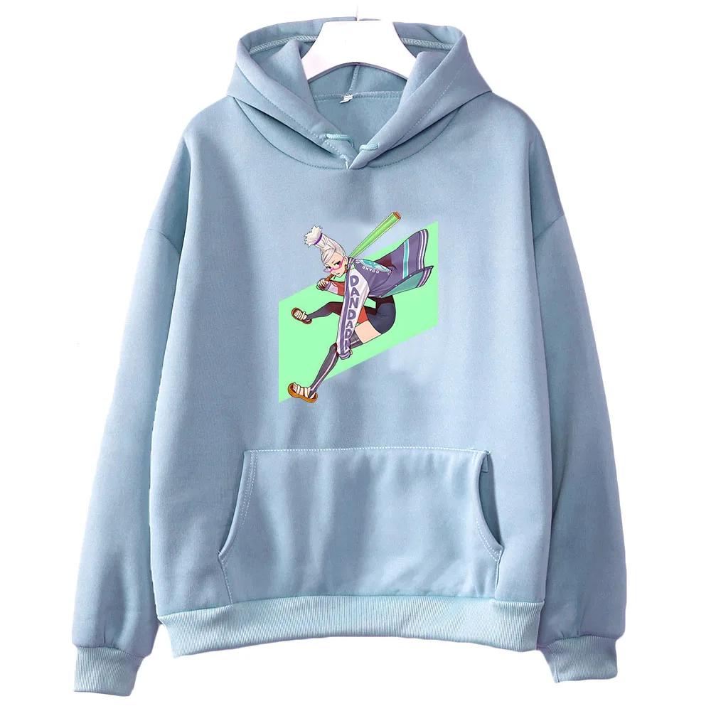 Dandadan Ayase Seiko Aesthetic Hoodie Prevalent Harajuku Sweatwear Couple Sweatshirt Cartoon Kawaii/Cute Print High Street
