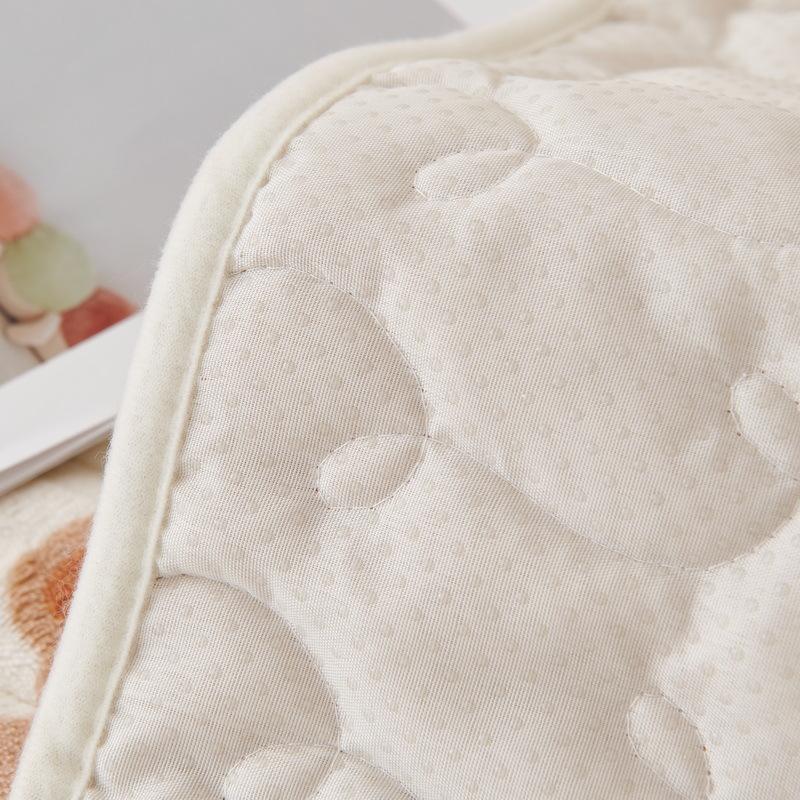 Autumn And Winter Bear Short Plush Sofa Cushion Cute Seat Cushion Milk Plush Non-Slip Full Cover Universal Simple Nordic Cartoon In