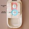 Plastic Pill Case with Built-in Cutter, Portable Travel Pill Organizer, Compact Pill Splitter & Storage Container