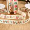 Christmas Print Christmas Ribbon 10 Yards Christmas Craft Ribbon  Gift Packing