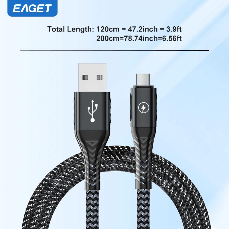 Schnelles Ladekabel 3,9 FT Typ C USB A auf USB C Ladekabel Kompatibel mit Galaxy S10 S9 S8 Plus Note 9 8, Switch und mehr