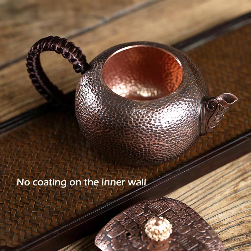 New Style Handmade Copper Kettle, No-coating Brewing Tea Pot, Household Small Tea Kettle, Vintage Copper Pot, Kung Fu Tea Set