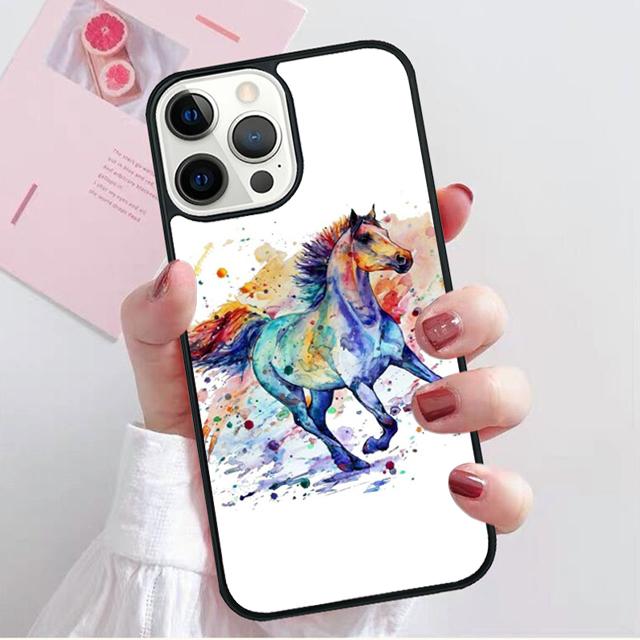 Horse Pony Pattern Phone Case Cover For iPhone 17 Air 15 16 Pro Max 14 13 12 11 Pro Max Plus Shell