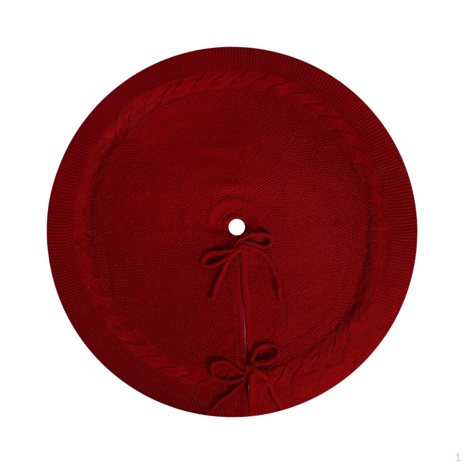 

Фартук и коврик для рождественской елки для сезонного украшения 24 Inch Red