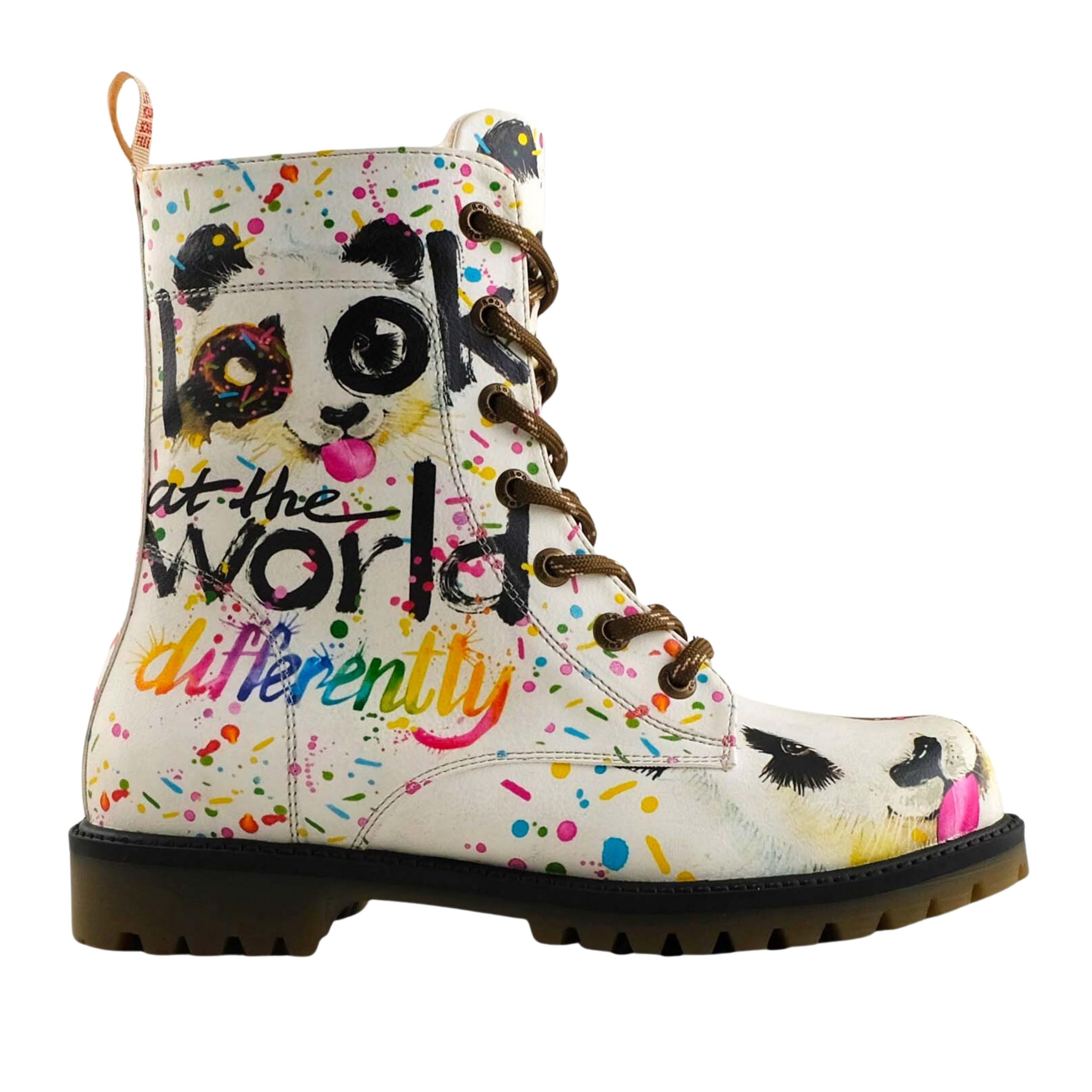 

Colorful Printed Boots / Retro Women s Shoes, Handmade Multicolored Artistic Boots, Birthday Gift 36 різнокольоровий