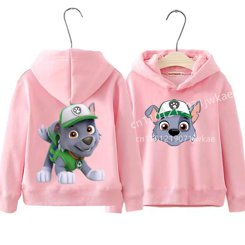 Toddler Boys Girls Casual Pullover Sweatshirt Soft Cozy Top PAW Patrol on Patrol Front and Back Patterns Print Hoodie for Kids