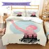 A Silent Voice Pattern Bedding,Quilt Set Quilt Cover Pillowcase Home Birthday Gift (1 * duvet cover + 2 * pillowcase, without core)