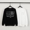 MM6 Maison Margiela European Niche Trendy Logo Loose Cotton Terry Sweatshirt