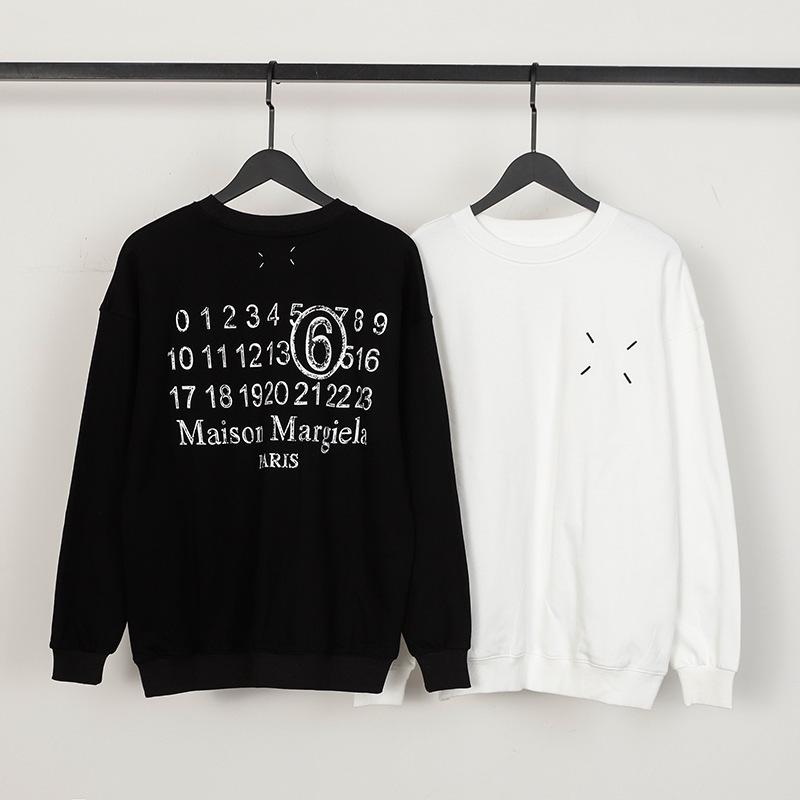 MM6 Maison Margiela European Niche Trendy Logo Loose Cotton Terry Sweatshirt