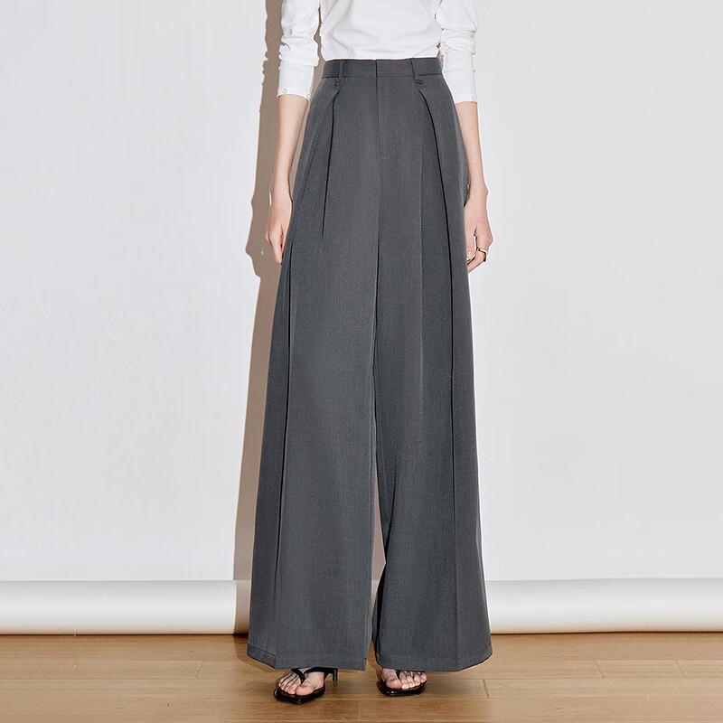 Chuyu Women's Designed Slimming Wide-Leg Casual Pants