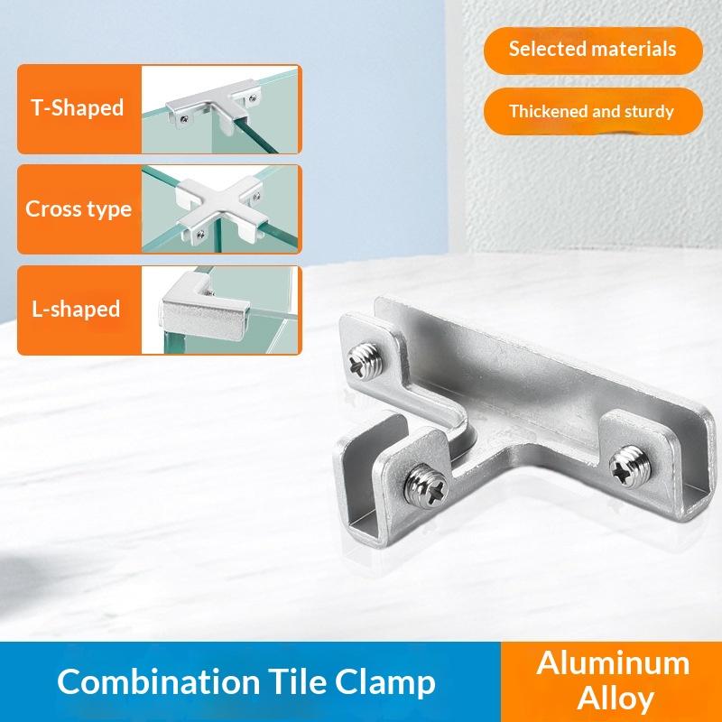 1 buc Gard de Grădină Panou DIY de Îmbinare Plăci Ceramice Clip de Fixare Ranforsat Clește pentru Sticlă Combinație Clip de Fixare Pentru Cabinet Acvariu