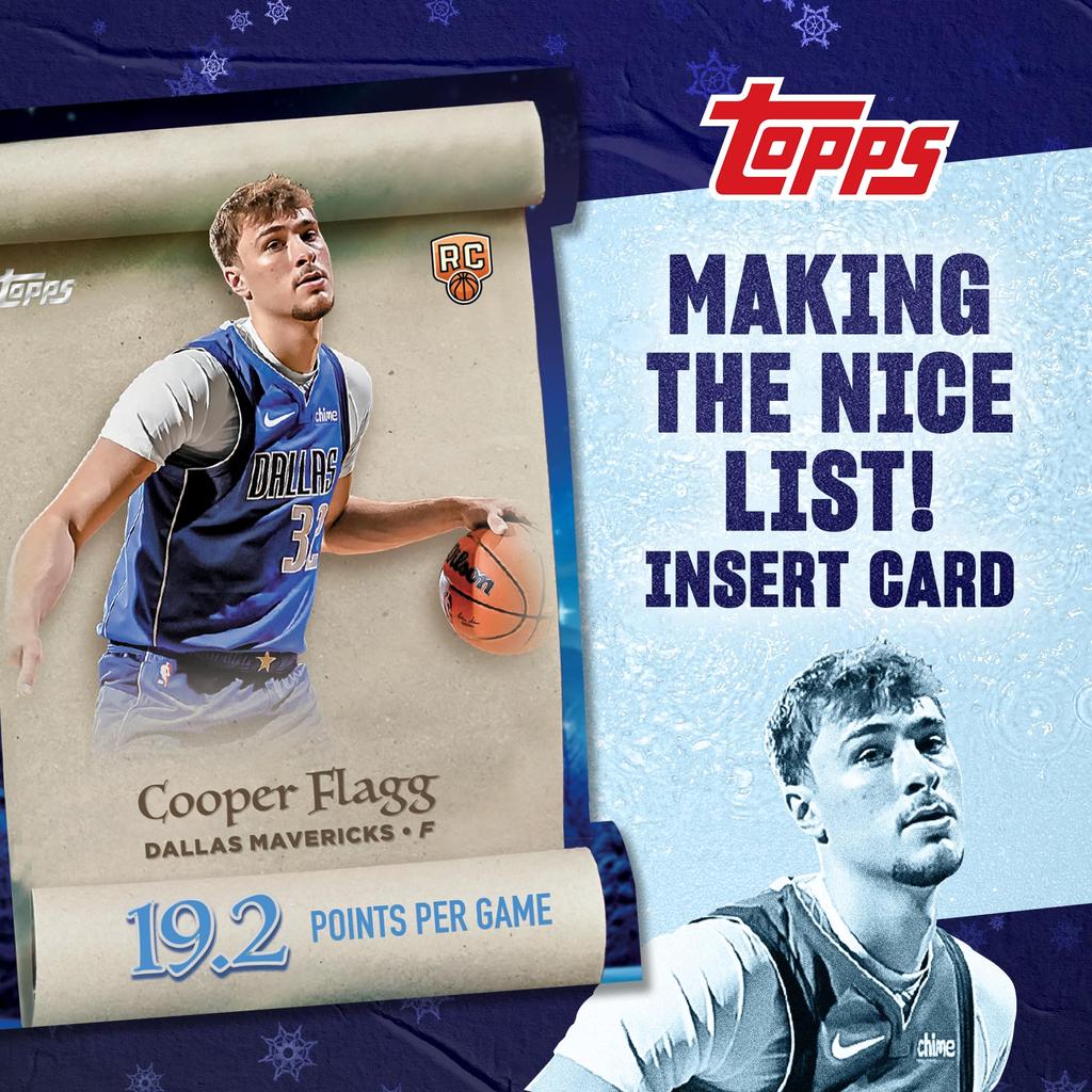 2025 Topps Holiday Basketball Factory Sealed Countdown Calendar - -