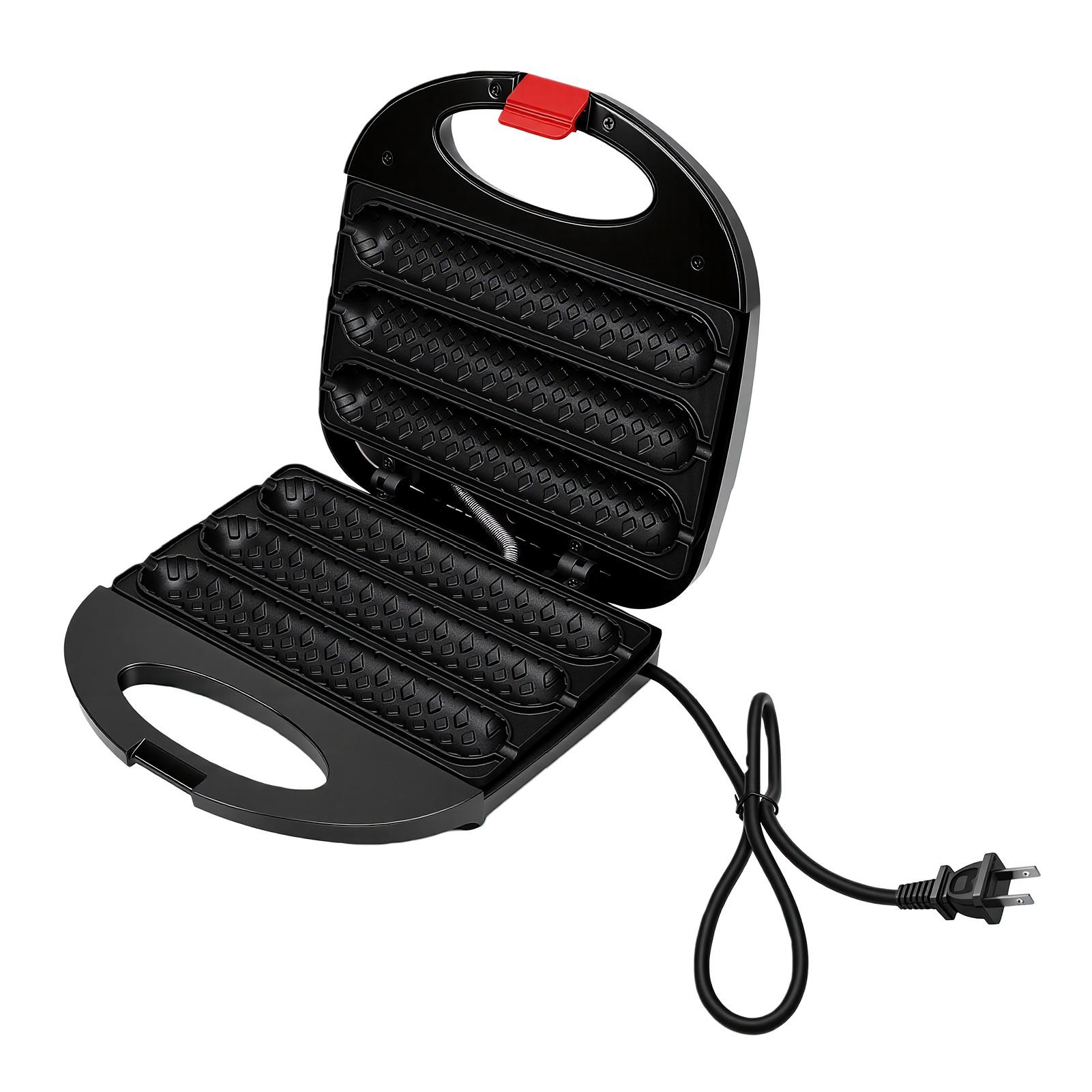 Corn Dog Maker 750W Worstrol Maker Anti-aanbak Hot Dog Machine Efficiënte Verwarming Makkelijk Schoon te Maken Lichtgewicht Compact voor Thuiskeuken