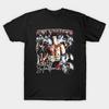 Camiseta Estampada Negra para Hombre Sylvester Stallone Vintage Bootleg Estampado en Papel de Transferencia sin Corte Camiseta de Algodón