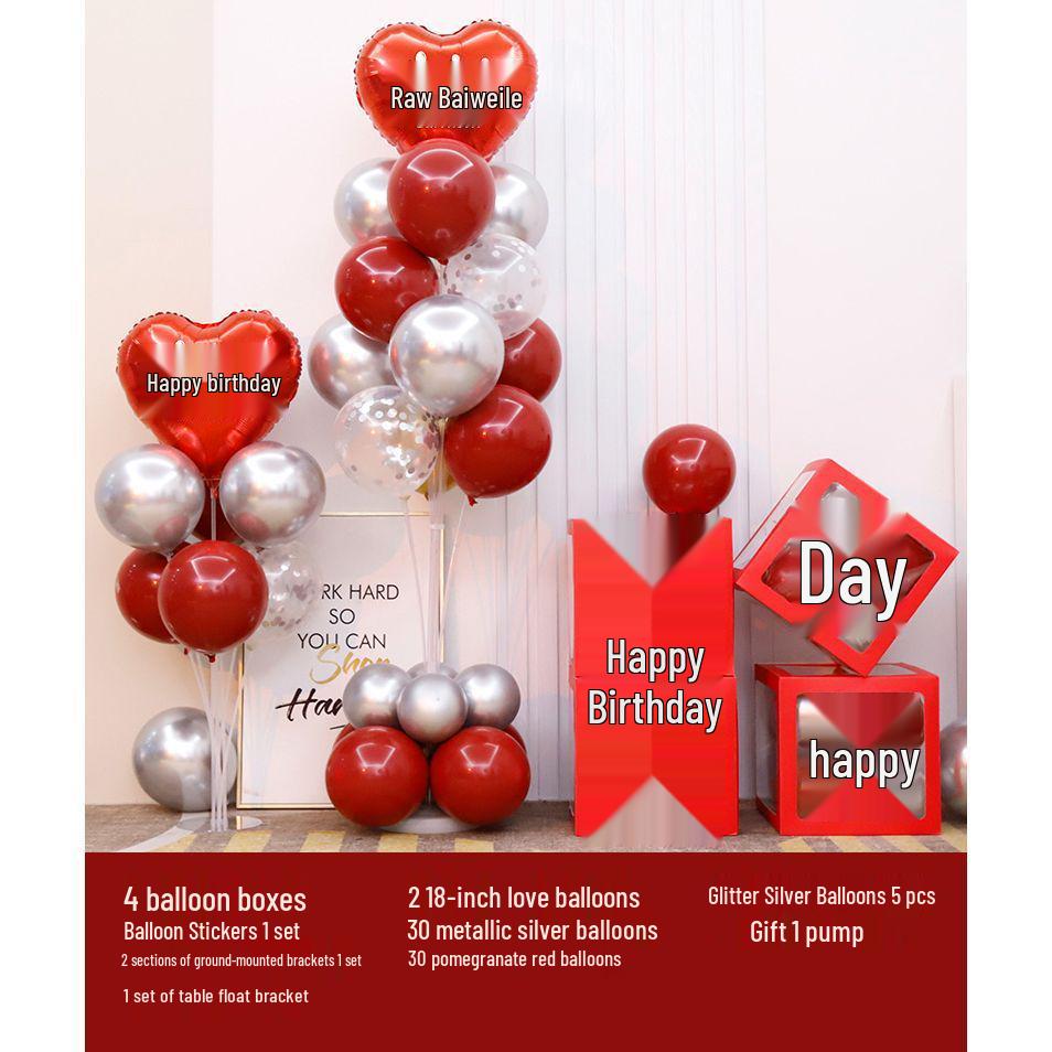 Luminous Happy Birthday Balloons for Adult & Baby Parties - Boys & Girls First Birthday Decoration