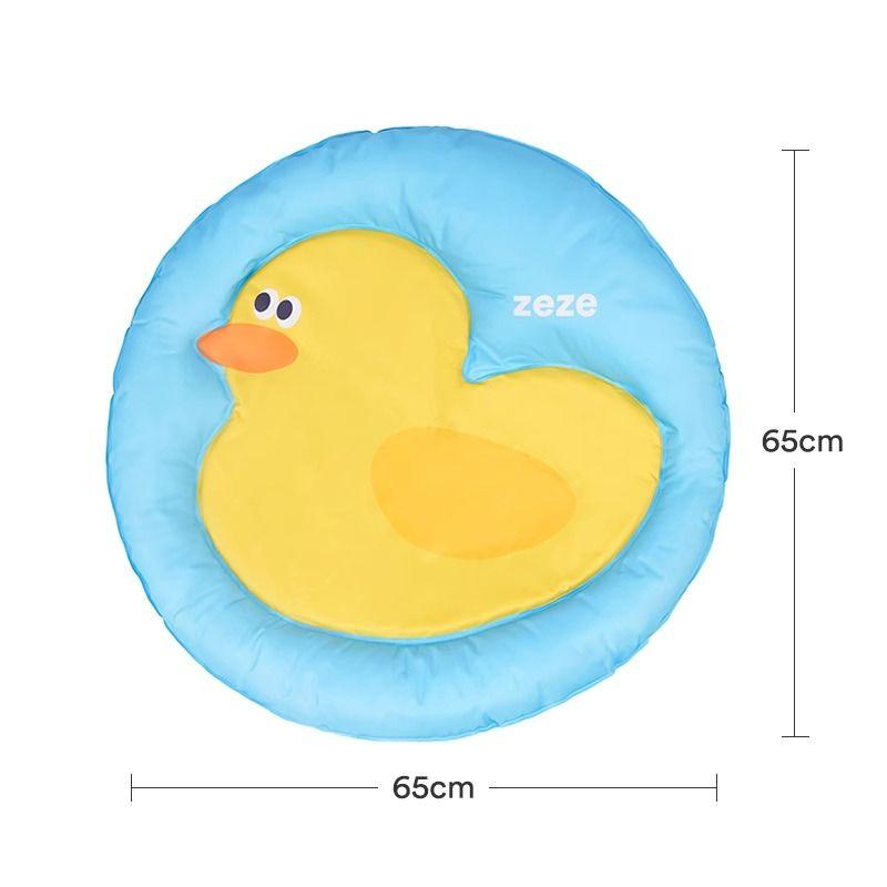

Cool Duck Pet Ice Mat Cat Nest Cat Pad Summer Cooling Cool Feeling Bite-Resistant Mattress Cat Cool Mat Pet Supplies Rubber duck pet ice bed (round)