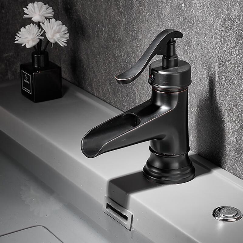 TLXT Retro Black Basin Faucet