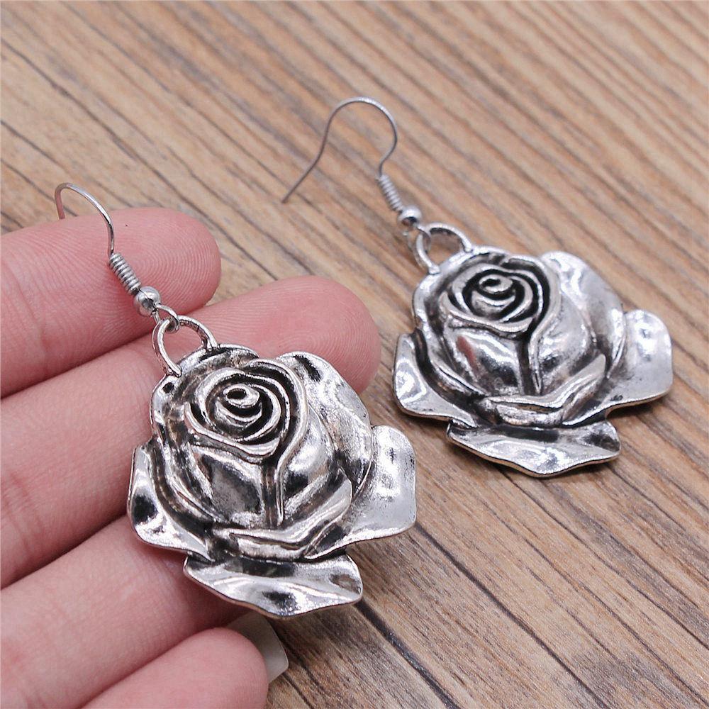 Drop & Dangle Earring Plant Flower Wedding Jewelry FindingsEarring Size 18x19mm QE019