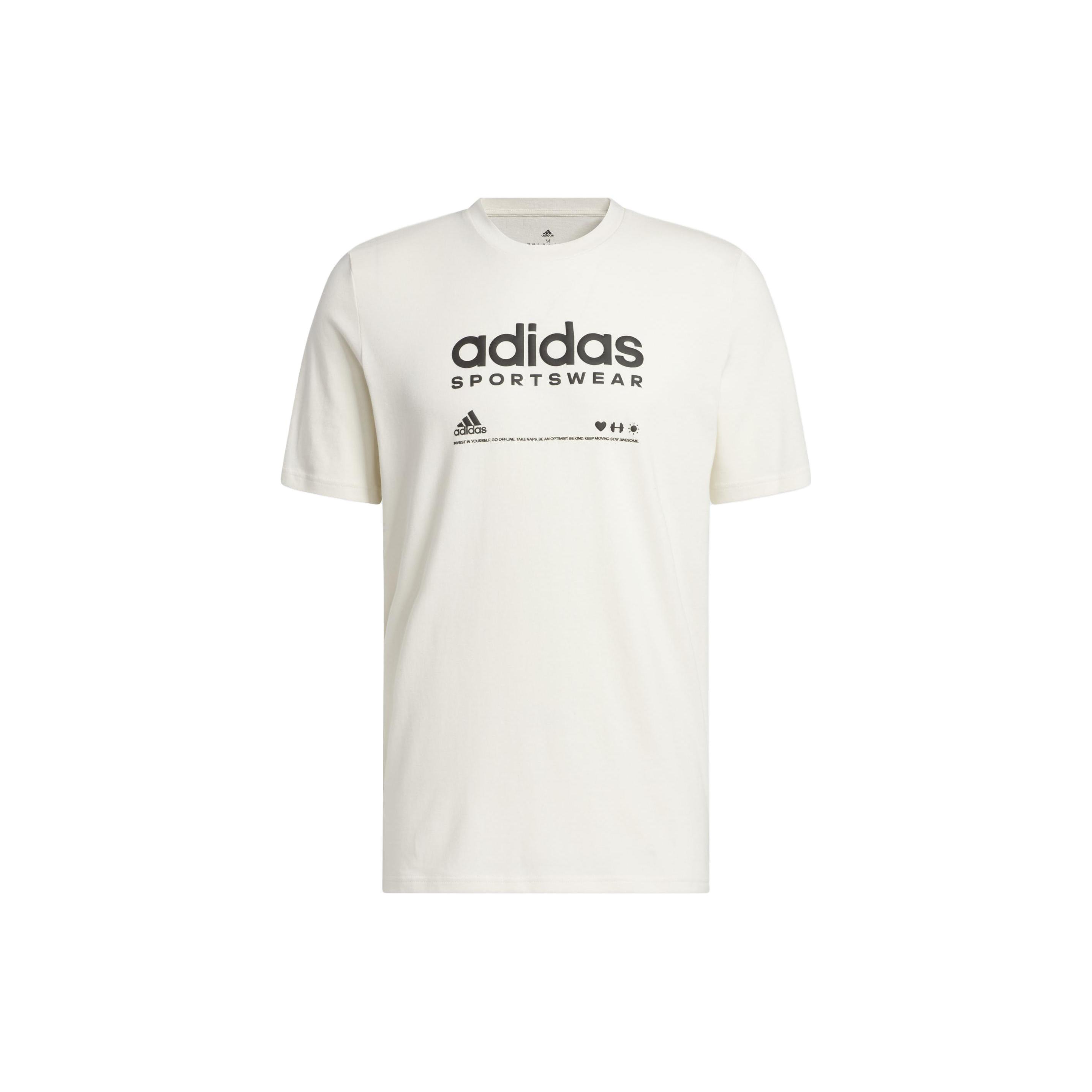 

Новые мужские футболки для отдыха Adidas Белые HR3002 L