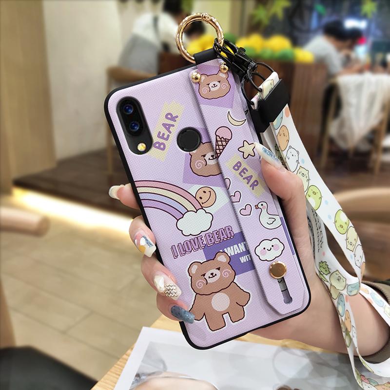 Waterproof Lanyard Phone Case For UMIDIGI Power Fashion Design Cartoon Ring Protective Cute Wrist Strap Anti-knock