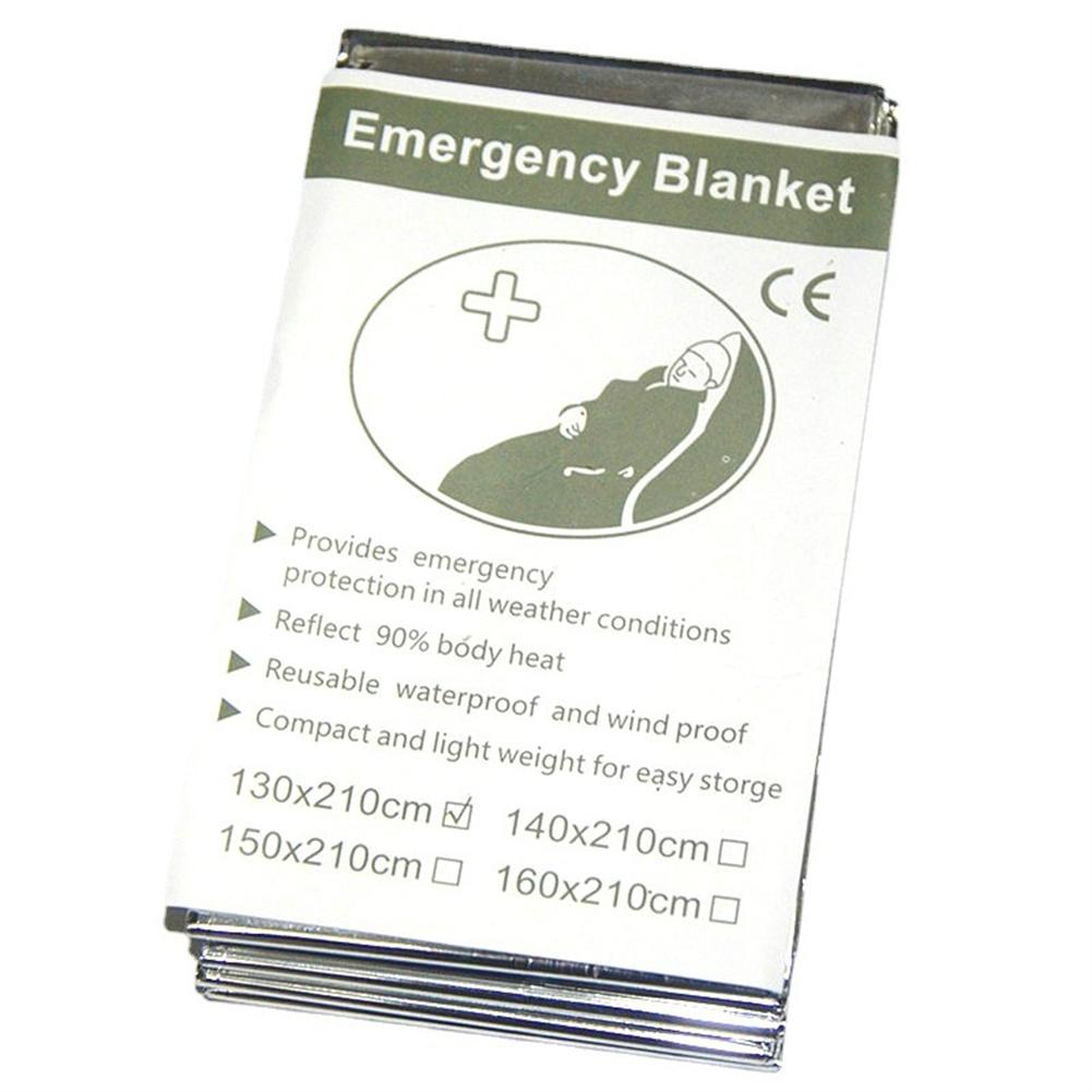 Folding Emergency Blanket 210Cm*130Cm Silver/Gold Emergency Survival Rescue Shelter Outdoor Camping Warm Keeping Blankets
