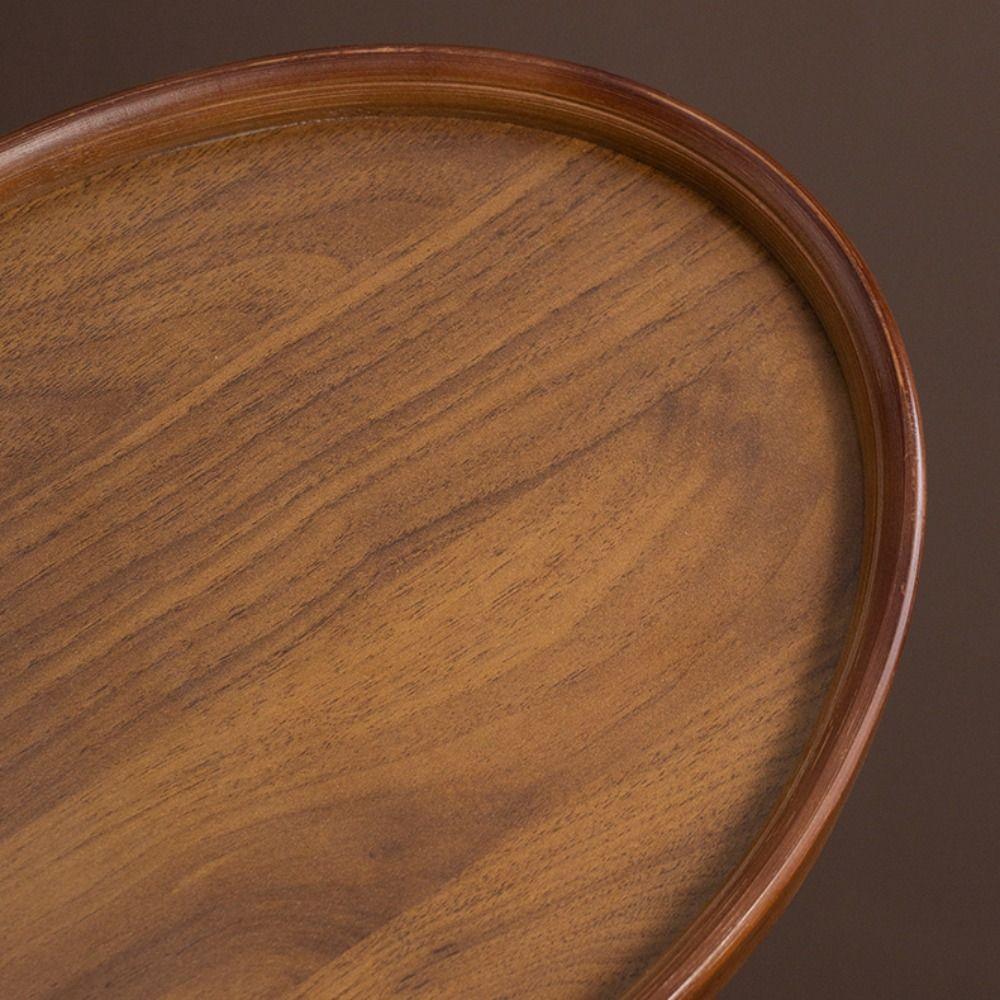 New Wooden Wooden Tray Retro Style Creative Fruit Platter Large Capacity Portable Food Storage Trays Coffee Table