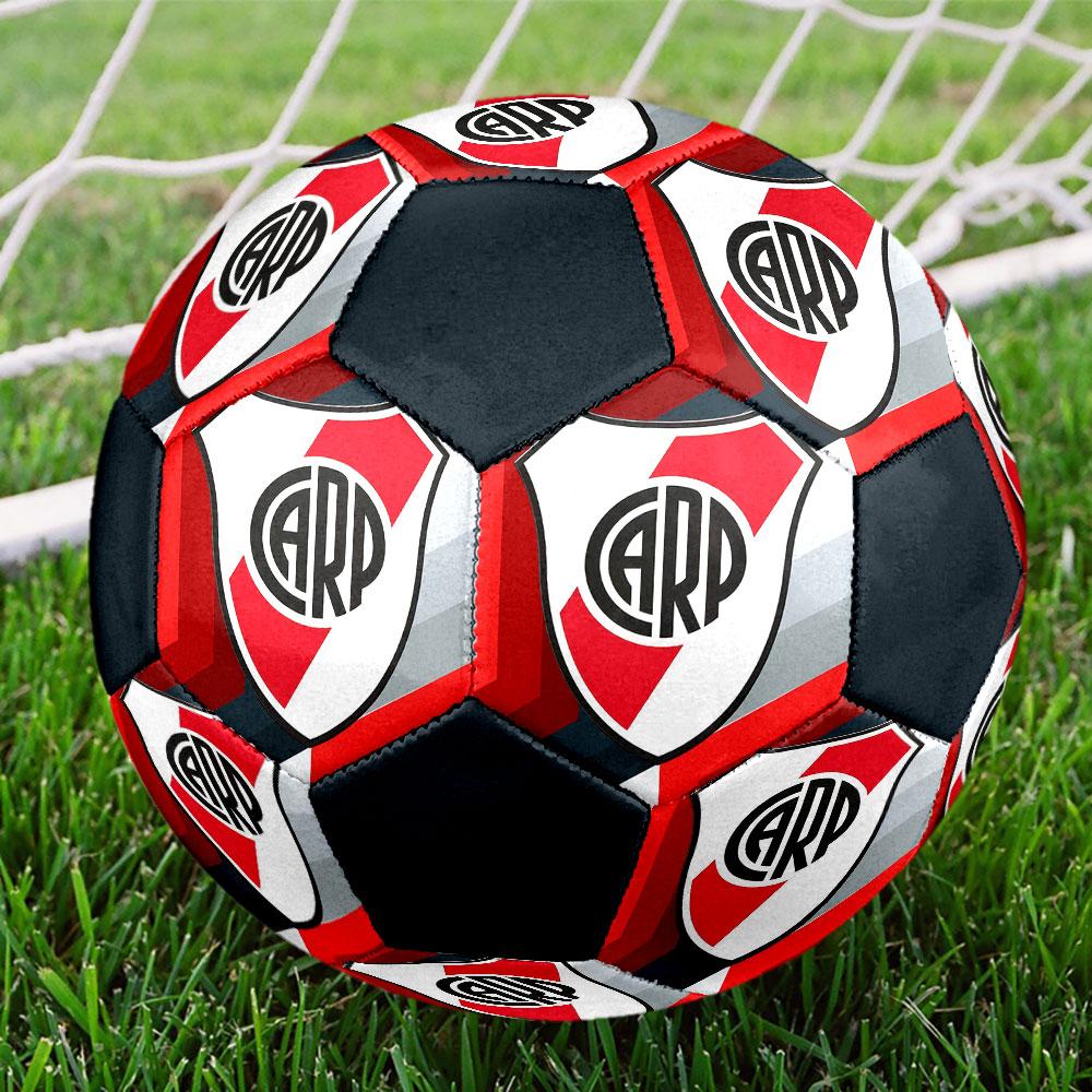 Club Atlético River Platefootball clubIndoor Size 5 Soccer Ball Colorful Machine Stitched PVC Competition Ready Durable High-Bounce