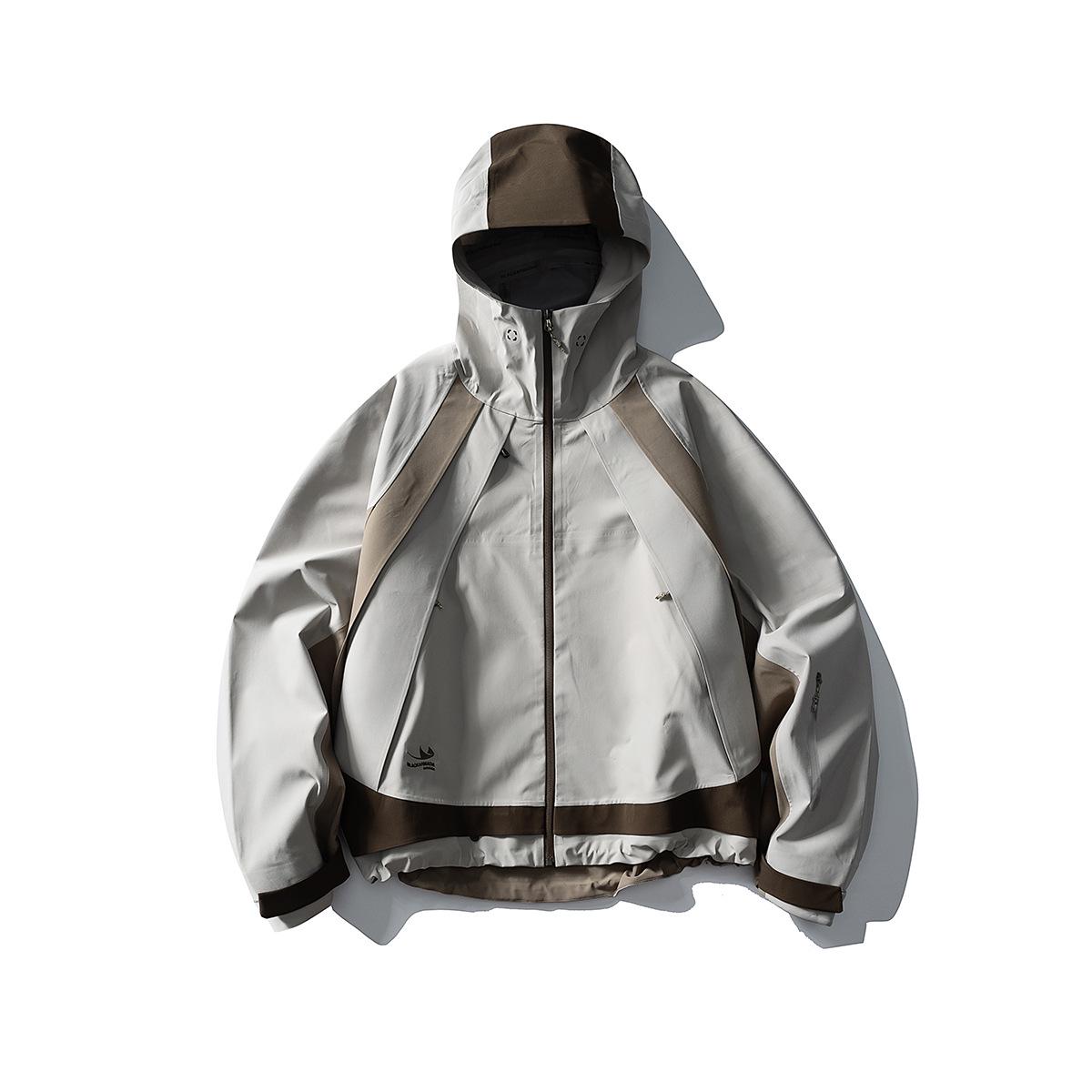 

BLACKARMADA Unisex Windproof Waterproof Taped Seam Shell Jacket for Mountain Outdoor Use (Model LKB99006) M хакі