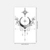 Dark Moon Totem Tattoo Sticker Simple High-End Aesthetic Tattoo Sticker