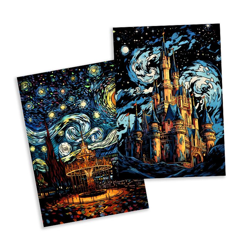 Yuelu Scratch Night Glow A3: Adult DIY Creative & Educational Scratch Art Paper.