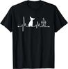 Chihuahua HeartbeaT-Shirt Ekg Pulse Coffee Lover Small Dog Gift T-Shirt