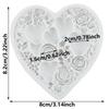 Love Heart Silicone Mold Rose Flower Fondant Molds Cake Decorating Tools Theme Cake Dessert Decorated Chocolate Candy Mold