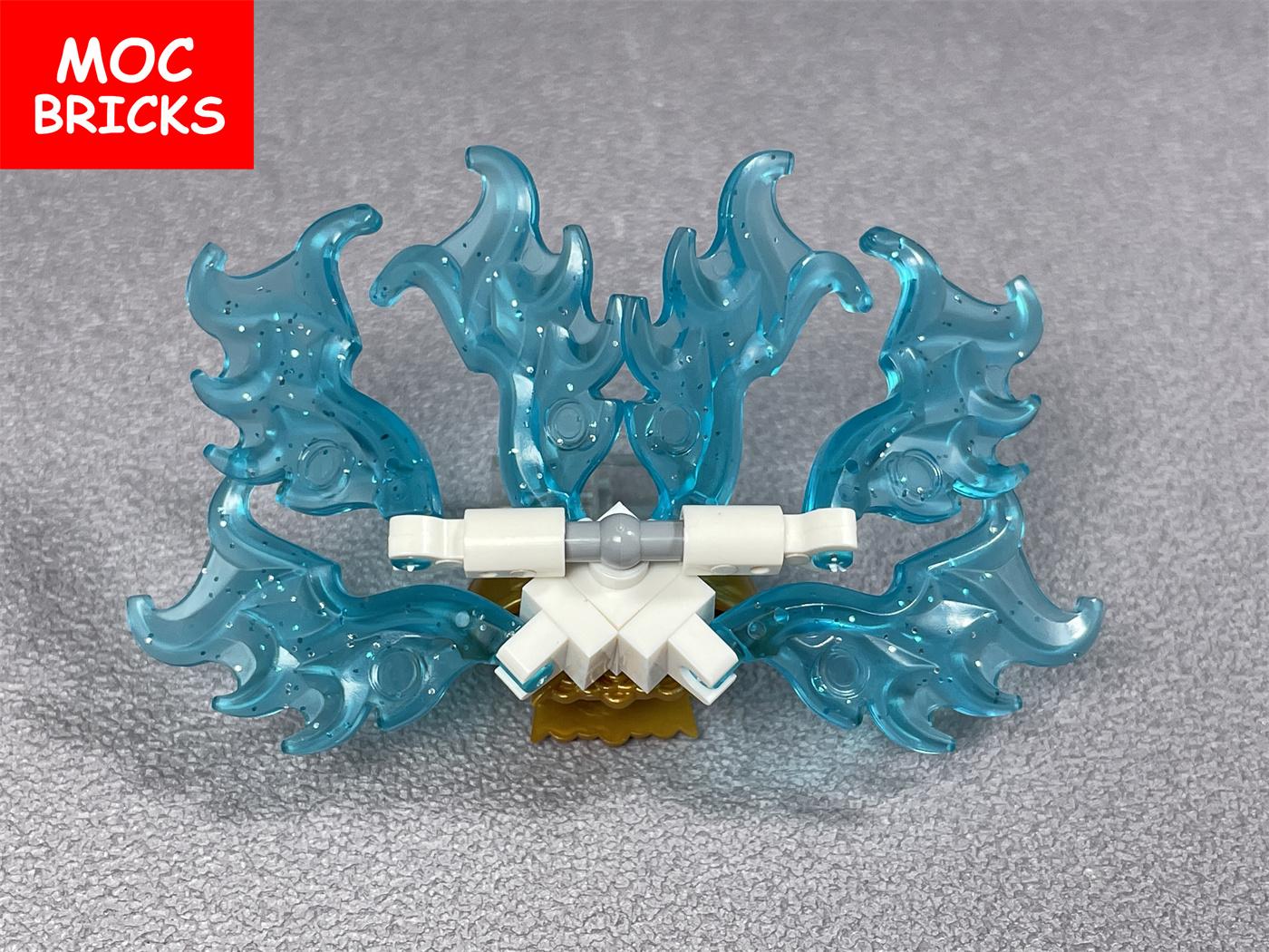 MOC Bausteine Flammen Biene Eis Feuer Ausbreitende Flügel 11100 10183 93250 Rüstung Action Pädagogische Bausteine Figur DIY Spielzeug Für Kinder