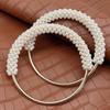 High-Quality Pearl Woven Handmade Bag Handle with Iron Rings
