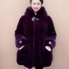 Neuer Nerzimitatmantel für Damen mit Kapuze, Jacke aus Nerzimitatfleece, Imitatfell, locker, große Größe, Winter
