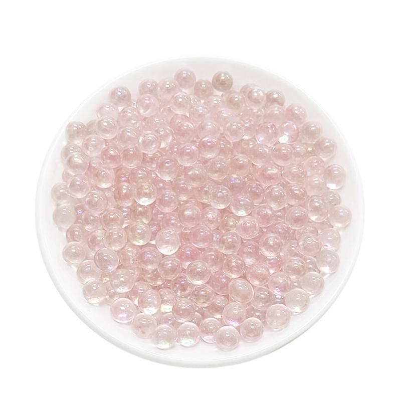 Clear Flat Glass Marble For Vase Aquarium Pebbles Vase Fillers Beads Loose Glass Rounds for Table Styling, Jar Arrangements and Craft Projects,