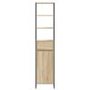 Bathroom Cabinet with Door Sonoma 40 X 30 X 180 Cm Engineered Wood