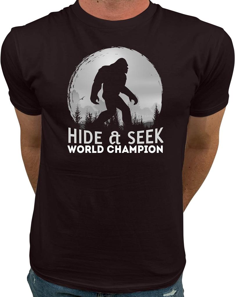 Market Trendz Bigfoot Hide and Seek Shirt Bigfoot T Shirts for Unisex  Bigfoot Gifts for Unisex Clothing  One Piece  Graphic Tshirts