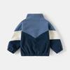 Boys Reversible Jacket Color Block Casual Warm Outerwear for Fall