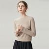 Women's Autumn/Winter Round Neck Pure Cashmere Knit Sweater