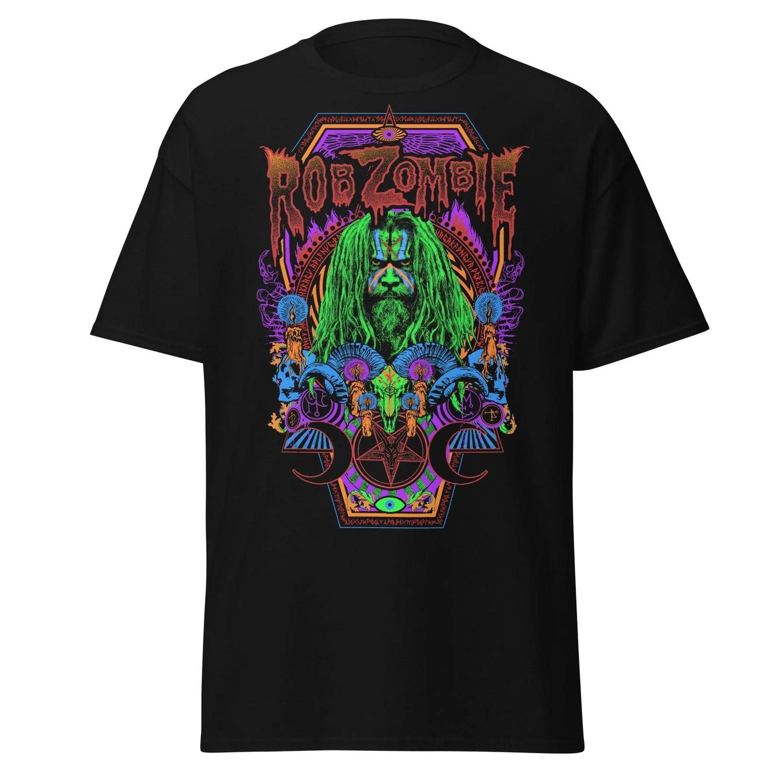 Rob Zombie - Pyschedelic Jumbo Print T Shirt XS