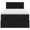 Vidaxl Struttura Letto Ottoman con Materasso, Nera, 80X200 Cm, Velluto