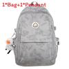 Backpack For Students Unisex Nylon Breathable Animal Pattern School Travel Bag