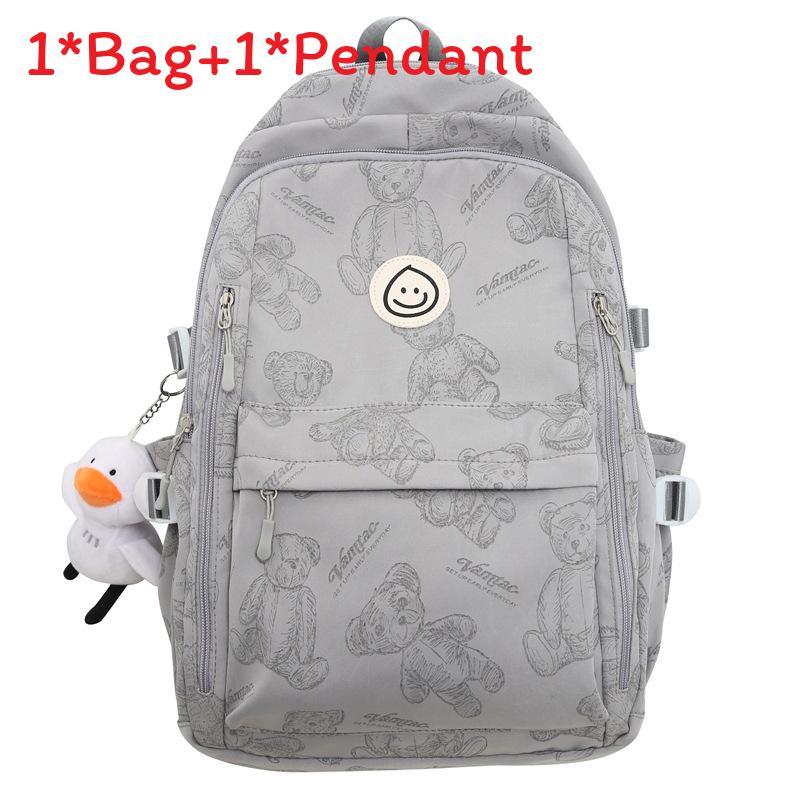 Backpack For Students Unisex Nylon Breathable Animal Pattern School Travel Bag