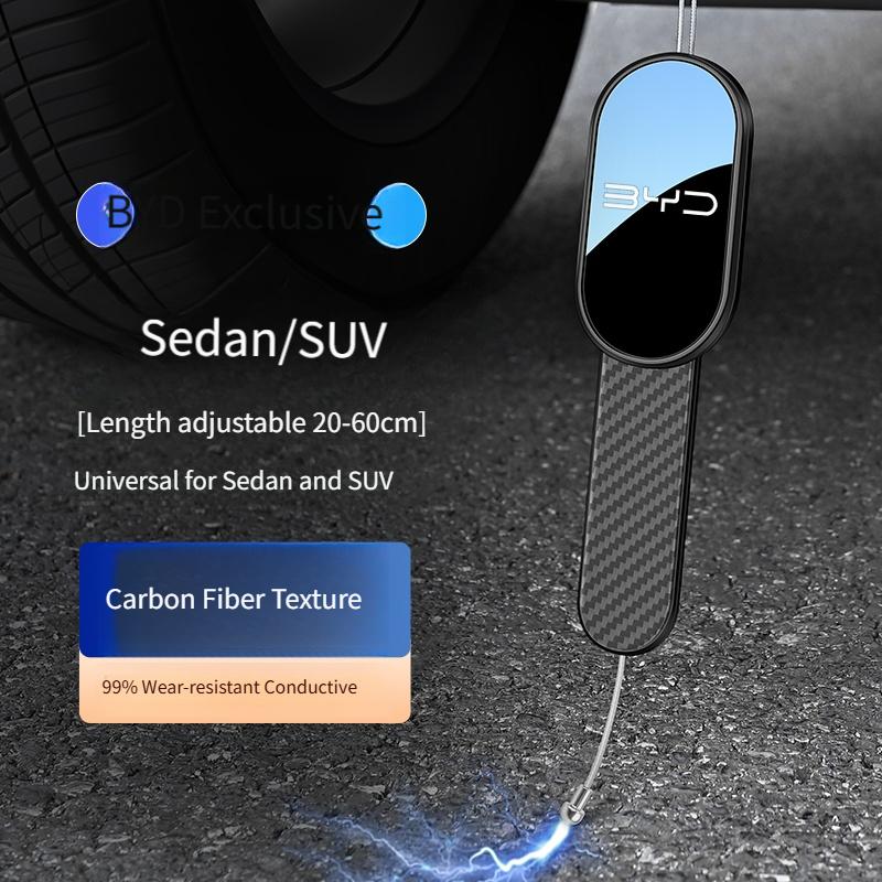 BYD Automobile Metal Anti-static Belt Car Wear-Resistant Car Exhaust Pipe Ground Strip Elimination and Anti-static Artifact чёрный