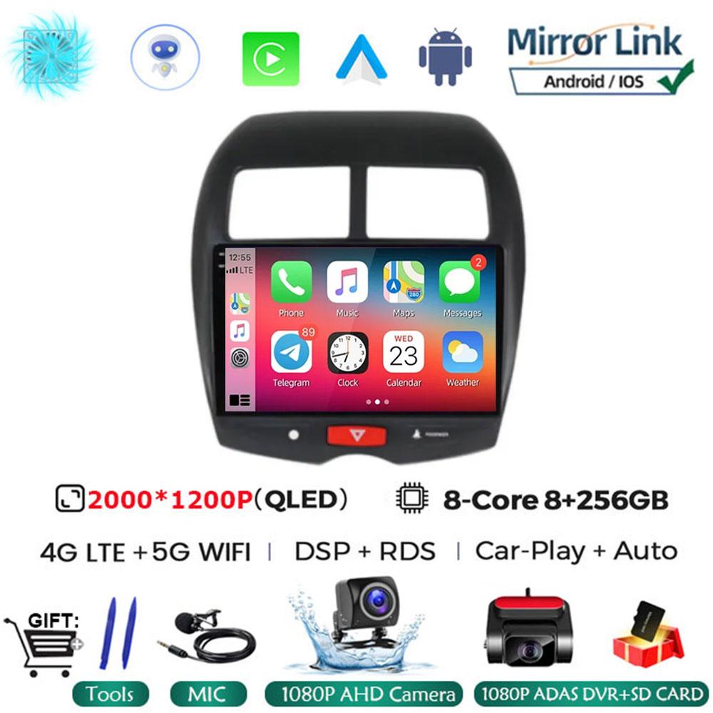 Android 14 For Mitsubishi ASX 1 2010 - 2013 2014 2015 2016 Multimedia Car TV Vehicle Video GPS Navigation Stereo Radio NO DVD