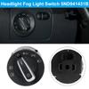 1 stück Schwarz 12 V 10 Pins Auto Scheinwerfer Nebelscheinwerfer Schalter Fit für Passat Golf Jetta Caddy Tiguan Touran