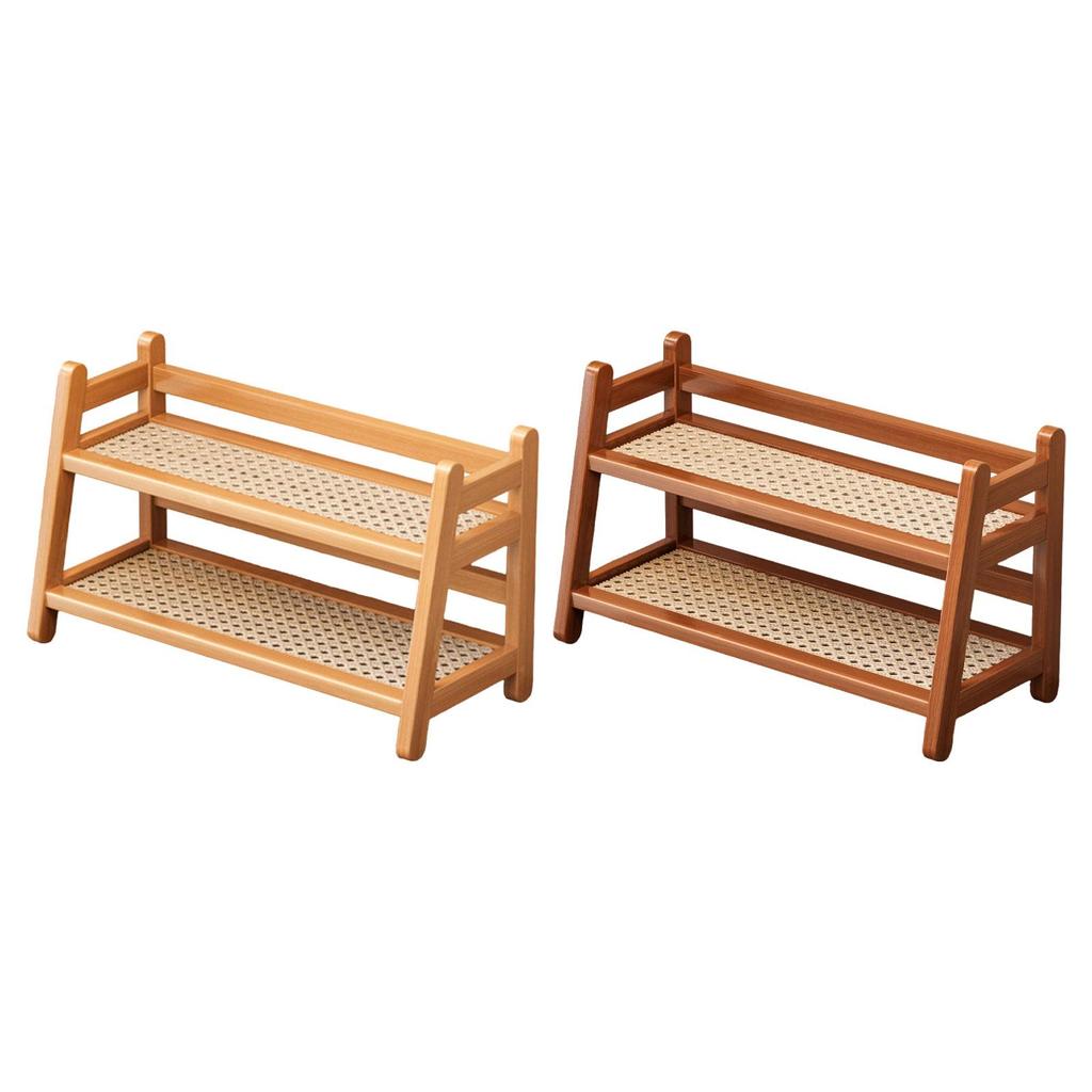 Water Cup Display Rack Practical Modern Seasoning Rack Multipurpose 2 Layer Storage Shelf for Office Home Coffee Bar Accessories