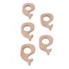 5Pcs Baby Wooden Teether Beech Safe NonToxic Sturdy Cute Snails DIY Jewelry Accessories